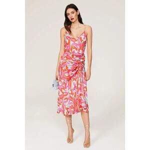 DELFI Collective Rory Dress Psychedelic Print Sleeveless Cocktail Slip Midi M